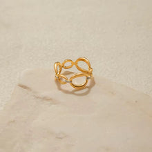 Cargar imagen en el visor de la galería, ANILLO ENLACES DOBLE TONO
