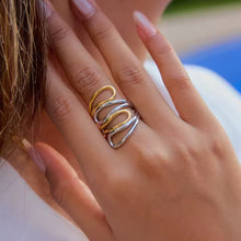 Cargar imagen en el visor de la galería, ANILLO DOBLE TONO
