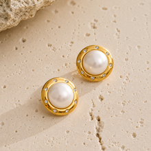 Cargar imagen en el visor de la galería, STUDS PERLAS ZIRCONES
