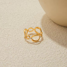 Cargar imagen en el visor de la galería, ANILLO ENLACES DOBLE TONO
